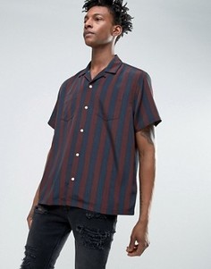 Oversize-рубашка с отложным воротником ASOS - Красный