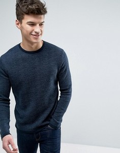 Меланжевый джемпер Jack &amp; Jones Core - Темно-синий