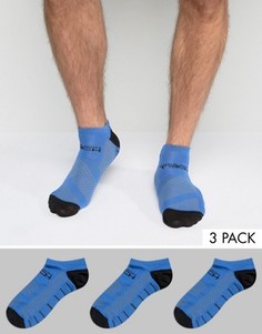 3 пары низких спортивных носков Jack &amp; Jones Tech - Синий