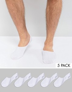 Набор из 5 пар невидимых носков Jack &amp; Jones - Белый