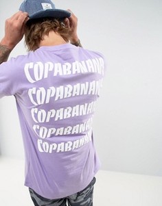 Oversize-футболка с принтом ASOS - Фиолетовый