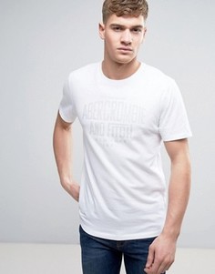 Белая футболка с логотипом Abercrombie &amp; Fitch - Белый