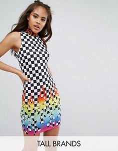 Платье мини с высоким воротом Jaded London Tall - Мульти