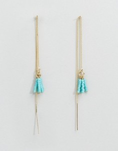 Крупные серьги с бусинами Orelia - Золотой