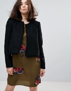 Фактурная короткая куртка Vero Moda - Черный