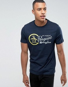 Футболка с логотипом Original Penguin - Темно-синий