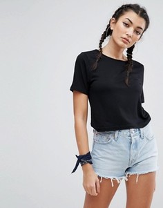 Укороченная футболка ASOS - Черный