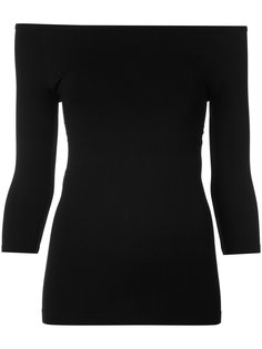 блуза с открытыми плечами Helmut Lang