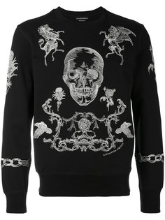 embroidered sweatshirt Alexander McQueen