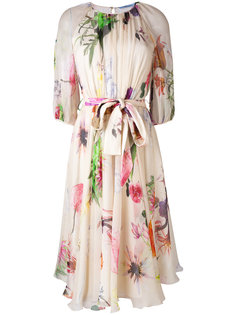 floral print flared dress Blumarine