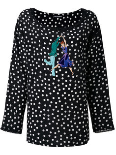 блузка с узором в горох Dolce &amp; Gabbana
