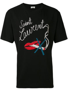 футболка с графическим принтом Saint Laurent