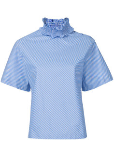 полосатая блузка с рюшами Le Ciel Bleu