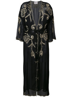 embroidered sheer coat Jucca