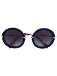 round frame sunglasses Miu Miu Eyewear