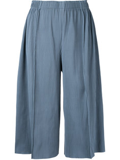 A-POC Pleats 3 cropped wide pants Issey Miyake Cauliflower