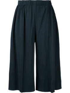 A-POC Pleats 3 cropped wide pants Issey Miyake Cauliflower