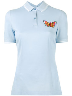 футболка-поло с вышивкой бабочки Dolce &amp; Gabbana
