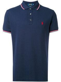 футболка-поло с полосатой окантовкой  Polo Ralph Lauren
