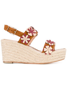 floral embroidered sandals Castañer