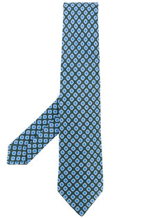 галстук с цветочным принтом Kiton