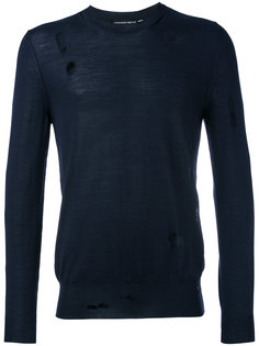 distressed jumper Alexander McQueen