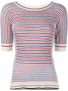 полосатая трикотажная футболка Sonia Rykiel