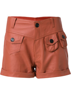 leather shorts Andrea Bogosian