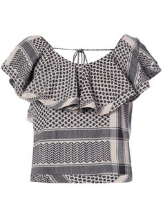 V-back ruffle top Cecilie Copenhagen