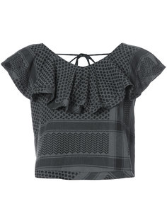 V-back ruffle top Cecilie Copenhagen