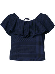 V-back ruffle top Cecilie Copenhagen