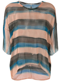 striped sheer T-shirt Raquel Allegra
