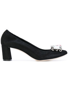 mid heel jewelled pumps Casadei