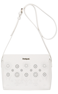 Белая сумка из экокожи Desigual