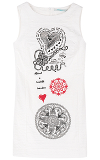 Хлопковое платье с принтом Desigual