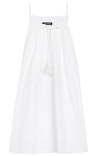 Белое платье на тонких бретелях La Reine Blanche