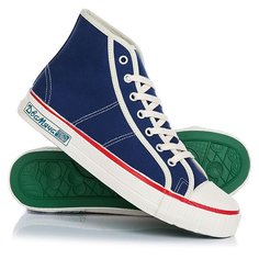 Кеды кроссовки высокие Два Мяча 1965-02 White/Blue