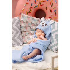 Полотенце с капюшоном Собачки Fun Dry, Twinklbaby, голубо-белый