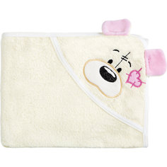 Полотенце с капюшоном Мишки Fun Dry, Twinklbaby, бежево-розовый