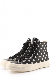 Высокие кожаные кеды All Star на шнуровке Converse
