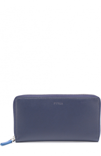 Кожаное портмоне на молнии с отделением для кредитных карт и монет Furla
