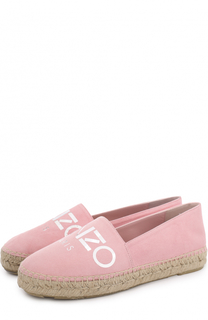 Замшевые эспадрильи с логотипом бренда Kenzo
