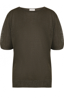 Вязаный топ с коротким рукавом и круглым вырезом Dries Van Noten