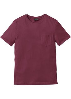 Футболка Slim Fit (бордовый) Bonprix