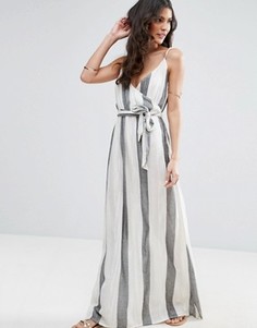 Пляжное платье макси из натуральных волокон ASOS - Мульти