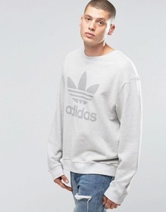 Серый свитшот с круглым вырезом adidas Originals Noize AY9278 - Серый