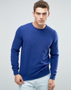 Джемпер из мериносовой шерсти с круглым вырезом United Colors of Benetton - Синий