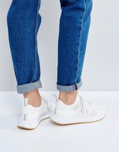 Бежевые кроссовки adidas Originals Primeknit FLB Racer - Черный