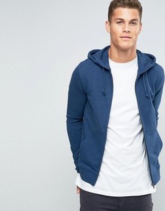 Худи на молнии United Colors of Benetton - Темно-синий