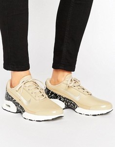 Светло-коричневые кожаные кроссовки со вставкой Nike Air Max Jewell Premium - Мульти